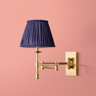 Three fold wall fitting in antique brass