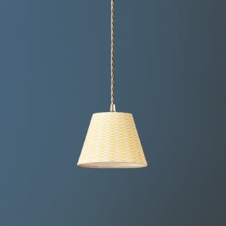 18cm pendant shade in sunshine ripples