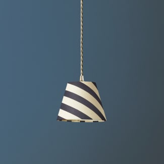 18cm pendant shade jet stripes