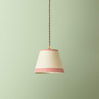 18cm straight empire pendant shade in scarlet stitches