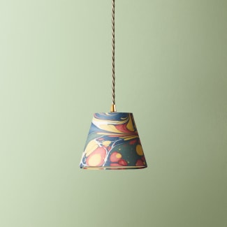 18cm pendant shade in Serchio hand made marble paper