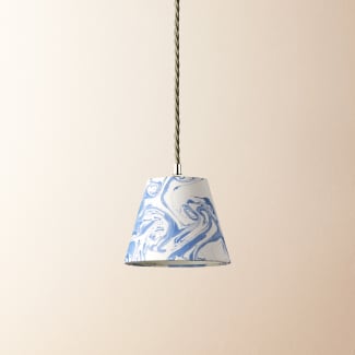 18cm pendant shade in Tiber hand made marble paper