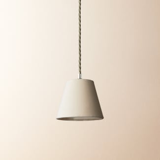 18cm Pendant shade in Not Quite White Velvet