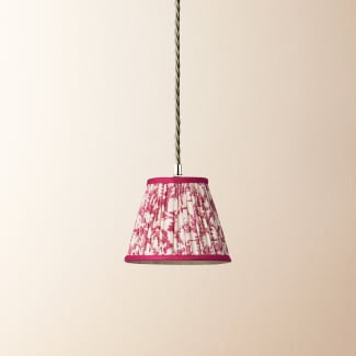 18cm pendant shade in crimson tulasi