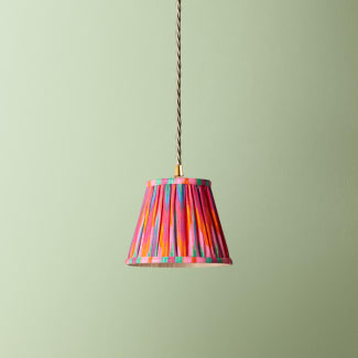 18cm pendant shade in pink Ikat by Matthew Williamson