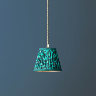 18cm pendant shade in jade Leopard Love by Matthew Williamson