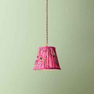 18cm pendant shade in pink Paisley by Matthew Williamson