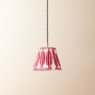 18cm pendant shade in berries egg & spoon silk ikat