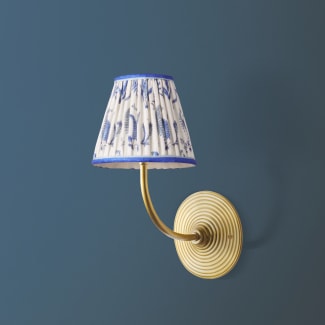 Ripple wall fitting in antique brass