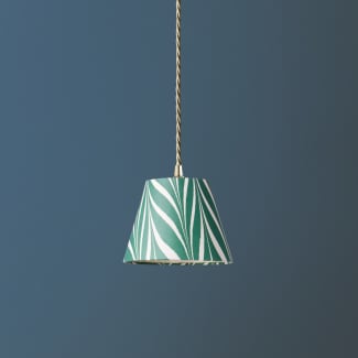 18cm pendant shade in green Savio hand made marble paper