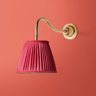 Swan Neck rechargeable wall fitting in antique brass