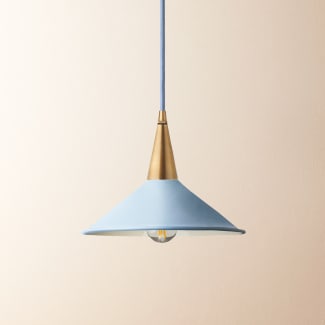 Smaller Cookie shade in windward blue with stone interior