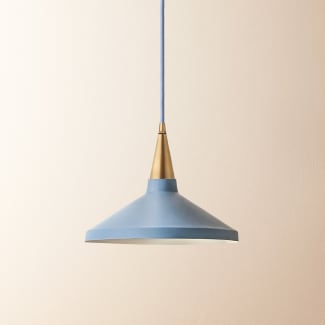 Claude shade in windward blue with stone interior