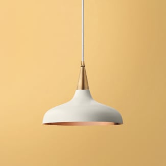 Constance shade in stone with copper interior