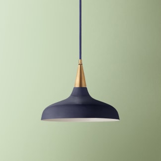 Constance shade in black iris with stone interior