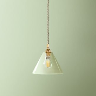 Hazelette pendant in clear glass