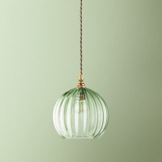 Regular Pumpkin glass shade in clear glass