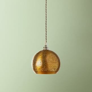 Perforated Mundo in Brass