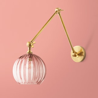 Stork wall fitting in antiqued brass