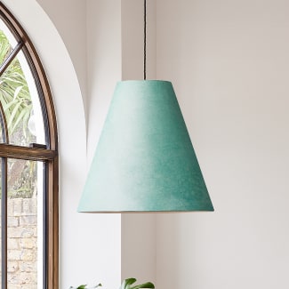 Lutine pendant shade in Yukka hand made parchment