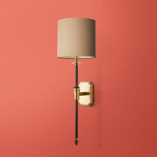 Besidem wall fitting in antique brass