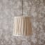 30cm tall tapered pendant shade in natural linen
