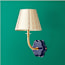 Primrose wall fitting in navy lacquered wood