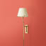 Mason wall fitting in antique brass