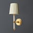Keneggy wall fitting in clear glass and antique brass