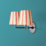 double insignia wall fitting in antique bronze