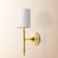 Wrappling wall fitting in antiqued brass