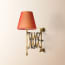 Tina wall fitting in antique brass