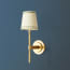 Tremmers wall fitting in antique brass