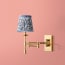 Three fold wall fitting in antique brass