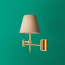 Cagney Wall fitting in antiqued brass