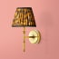 Single Chukka Wall fitting in antiqued brass