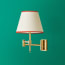 Cagney Wall fitting in antiqued brass
