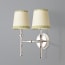 Double Chukka Wall fitting in antiqued silver