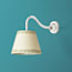 Swan neck wall fitting in chrome