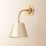 Colombari wall fitting in brass and cane