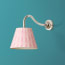 Swan neck wall fitting in antiqued silver