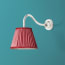 Swan neck wall fitting in chrome