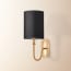 Loop wall fitting in brass