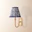 Loop wall fitting in brass