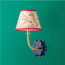 Primrose wall fitting in navy lacquered wood