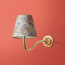Swan Neck cordless wall fixture in antique brass
