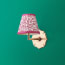 Single Insignia cordless wall fixture in antique brass