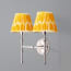 Larger Double chukka wall fixture in antiqued silver