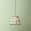 7 inch pendant shade in emerald Ferns linen by GP & J Baker