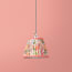 7 inch pendant shade in original Little Magnolia linen by GP & J Baker